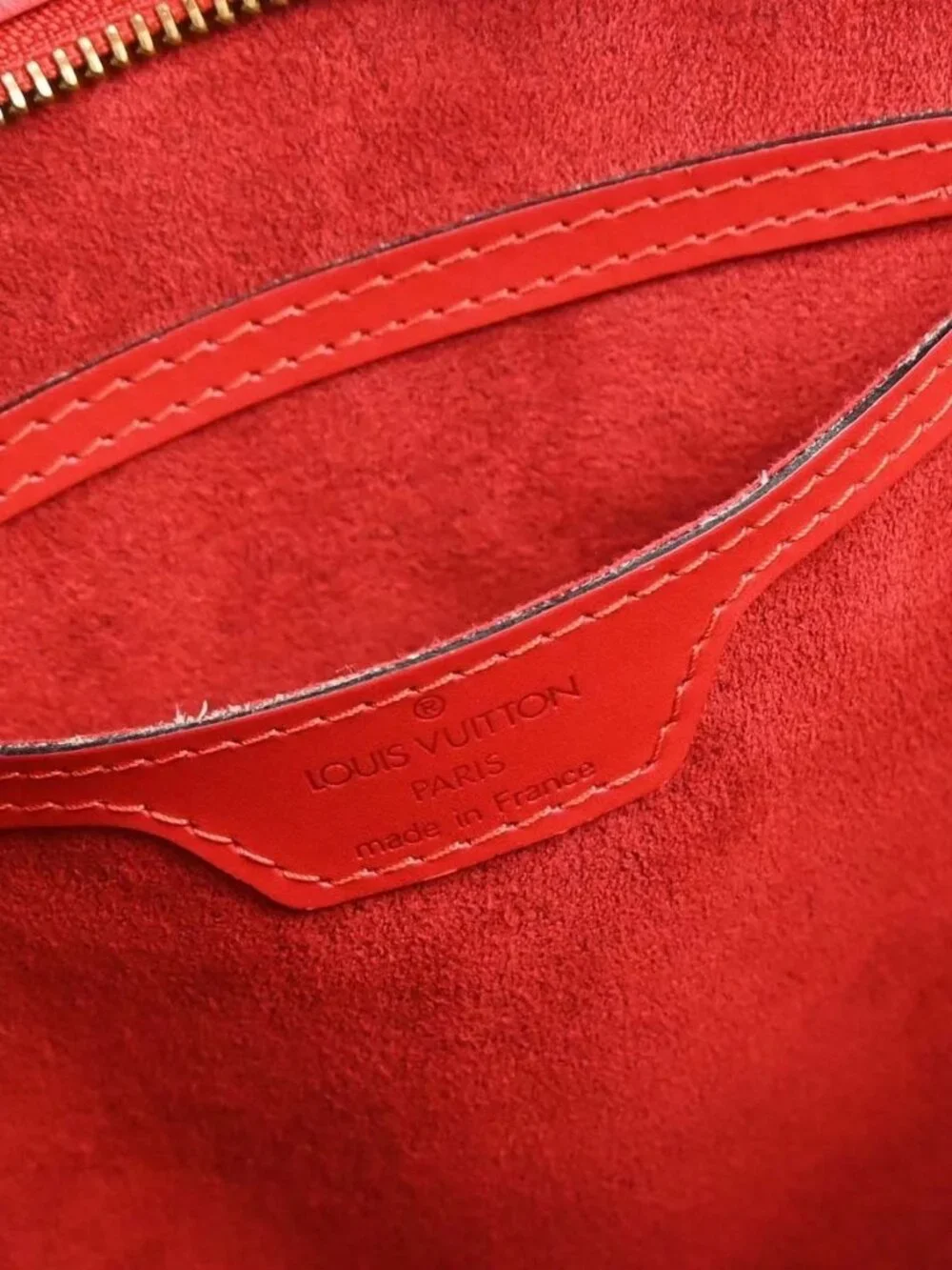 Louis Vuitton Red Epi Saint Jacques Tote Handbag M52277